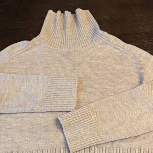 Babaton Beige Merino Wool Turtleneck Sweater Medium